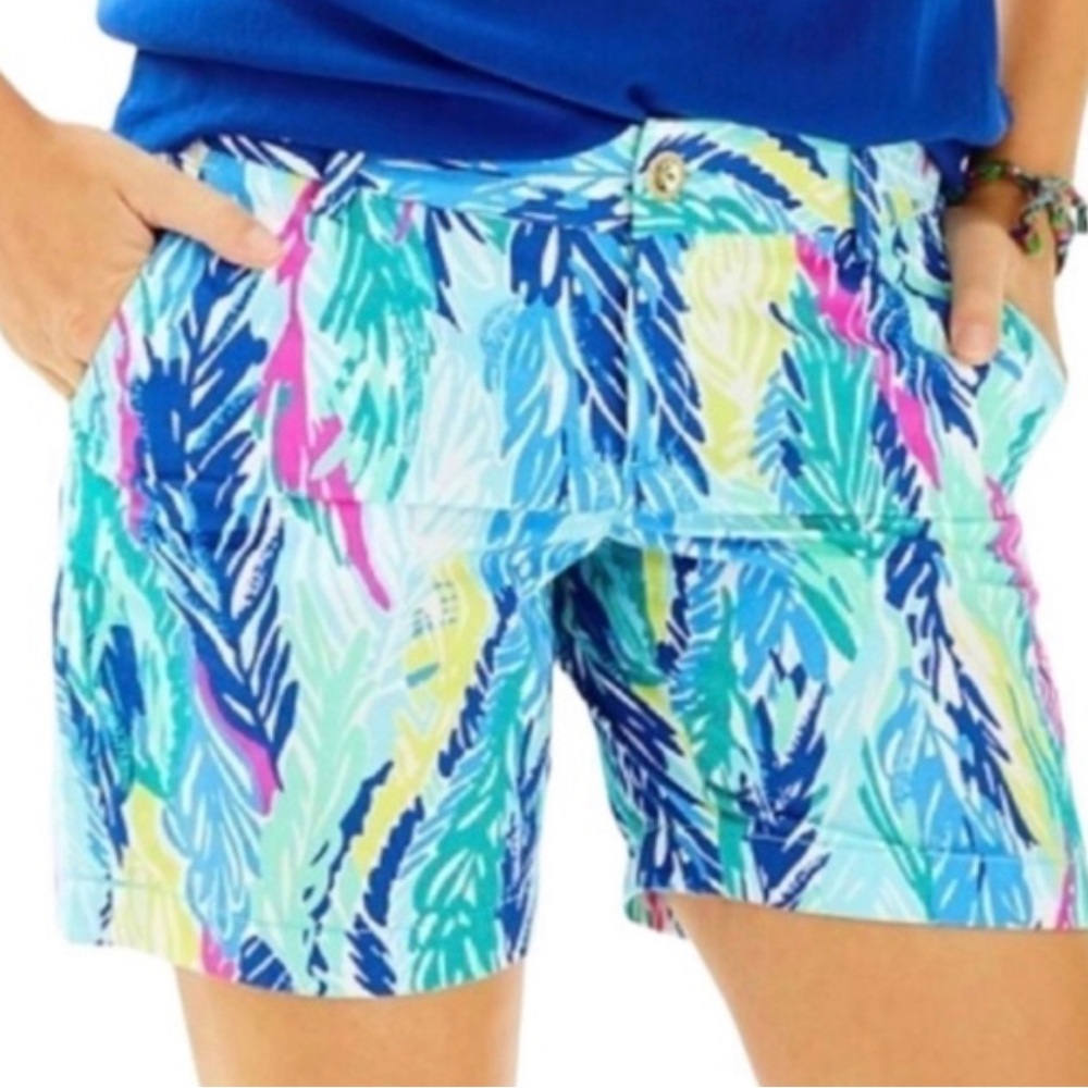 Lilly Pulitzer The Jayne Short Light as a Feather Print Women's Shorts, Size 4